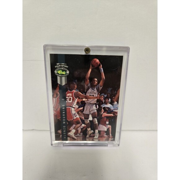 1992 Classic Four Sport Alonzo Mourning Rookie Draft Pick Collection #54 RC - Picture 1 of 3